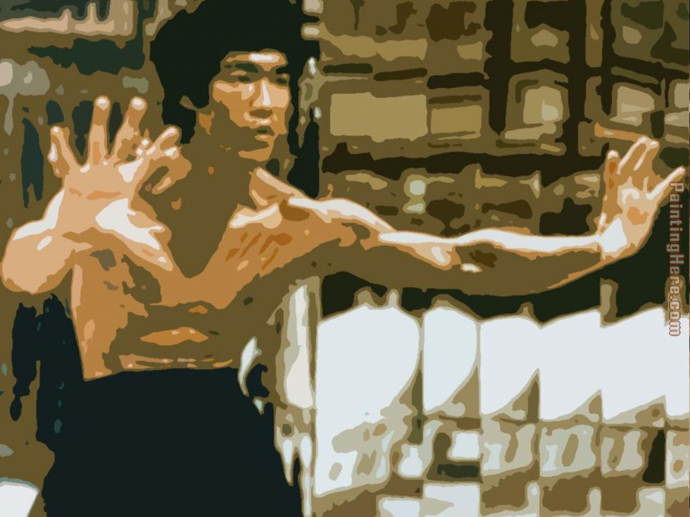 Bruce Lee painting - Unknown Artist Bruce Lee art painting